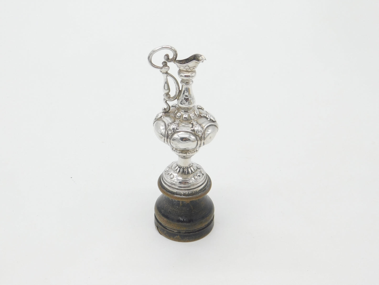 Miniature Edwardian Sterling Silver Mounted Communion or Wine Jug Antique 1903