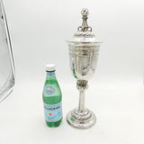 Omar Ramsden Sterling Silver Planished Cup & Cover Antique 1930 London