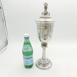 Omar Ramsden Sterling Silver Planished Cup & Cover Antique 1930 London