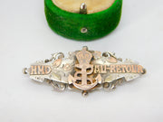 WW1-era Sterling Silver HM Drifters Naval Sweetheart Brooch Antique 1916 Birmingham