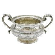 Paul Storr Georgian Sterling Silver Floral Two-Handled Bowl Antique 1836 London