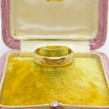 9ct Yellow Gold Wedding Band or Marriage Ring Vintage English Hallmark 1973