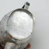 Victorian Kutch Indian Sterling Teapot Elephant, Tiger & Hunting Scenes c1890