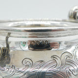 Paul Storr Georgian Sterling Silver Floral Two-Handled Bowl Antique 1836 London