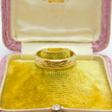 9ct Yellow Gold Wedding Band or Marriage Ring Vintage English Hallmark 1973