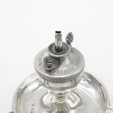 Edwardian Sterling Silver Table Lighter & Ashtray Engraved 1902 Birmingham