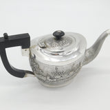 Victorian Kutch Indian Sterling Teapot Elephant, Tiger & Hunting Scenes c1890