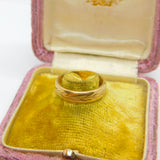 9ct Yellow Gold Wedding Band or Marriage Ring Vintage English Hallmark 1973