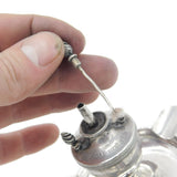 Edwardian Sterling Silver Table Lighter & Ashtray Engraved 1902 Birmingham