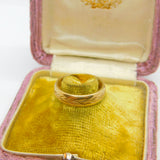 9ct Yellow Gold Wedding Band or Marriage Ring Vintage English Hallmark 1973