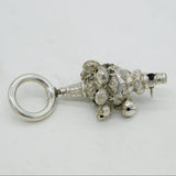 Victorian Sterling Silver Baby Rattle & Teether Antique 1857 Birmingham