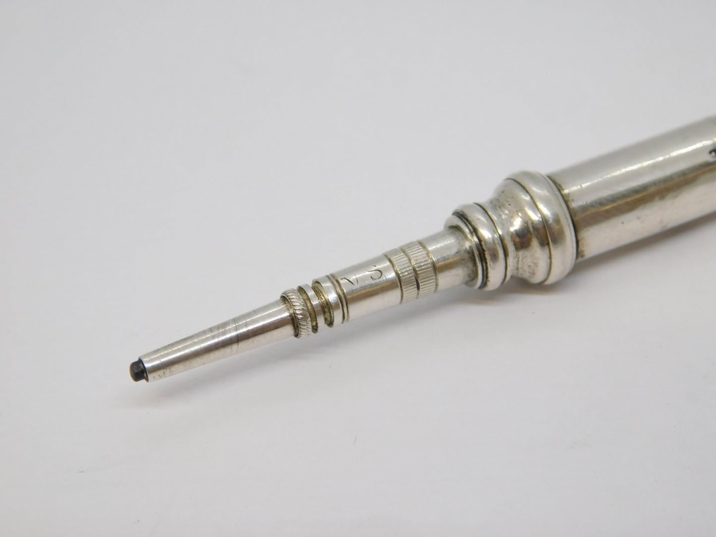 Sampson Mordan & Co. Sterling Silver Cased Propelling Pencil Antique c1910