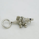Victorian Sterling Silver Baby Rattle & Teether Antique 1857 Birmingham