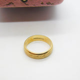 9ct Yellow Gold Wedding Band or Marriage Ring Vintage English Hallmark 1973