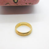 9ct Yellow Gold Wedding Band or Marriage Ring Vintage English Hallmark 1973
