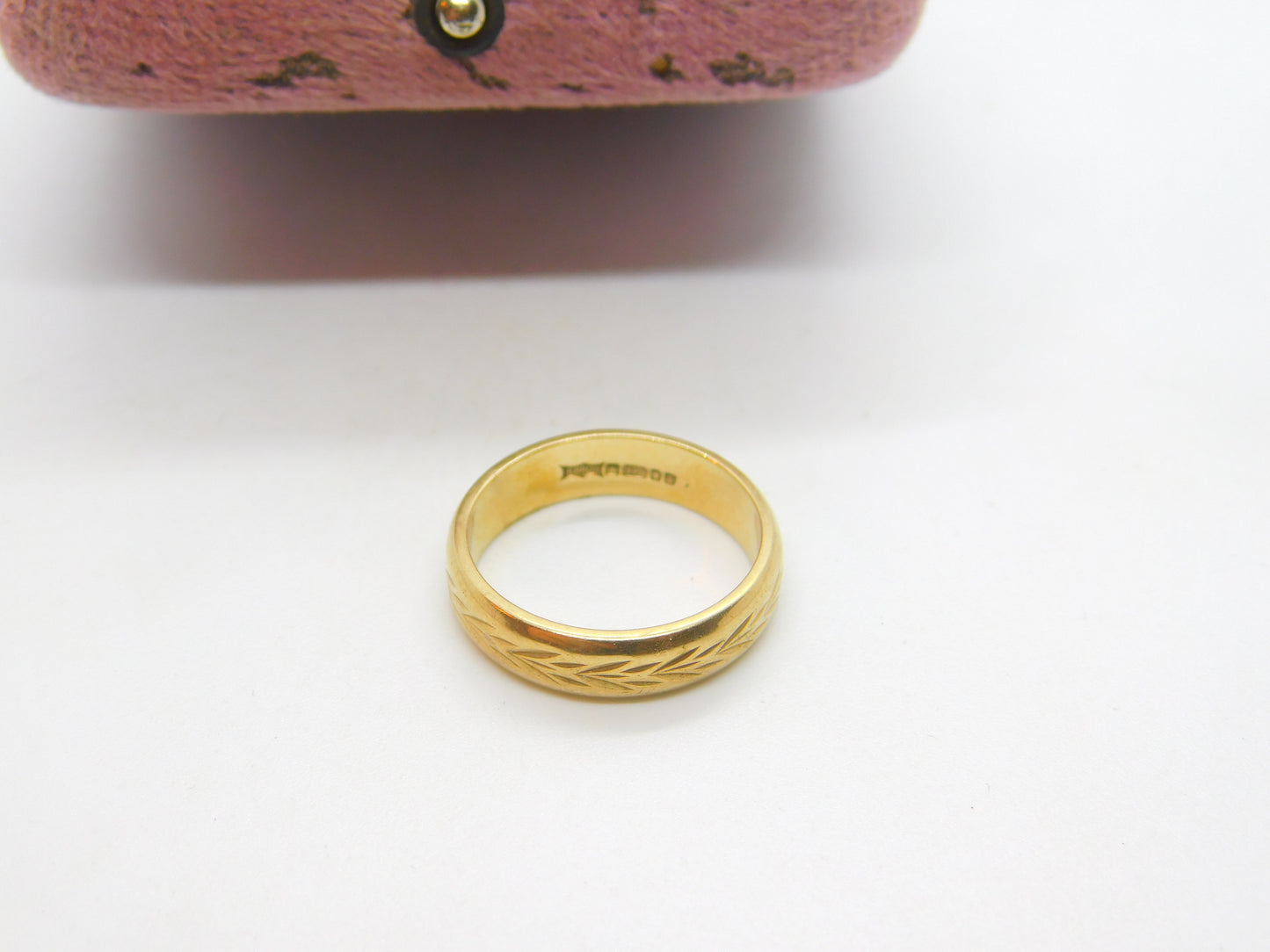 9ct Yellow Gold Wedding Band or Marriage Ring Vintage English Hallmark 1973