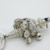 Victorian Sterling Silver Baby Rattle & Teether Antique 1857 Birmingham