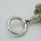 Victorian Sterling Silver Baby Rattle & Teether Antique 1857 Birmingham