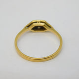 Victorian 18ct Yellow Gold & Brilliant Cut Diamond Engagement Ring Antique