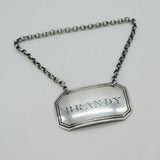 William IV Sterling Silver Brandy Decanter Label Antique 1836 Birmingham