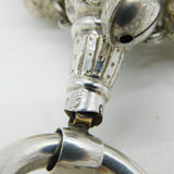 Victorian Sterling Silver Baby Rattle & Teether Antique 1857 Birmingham