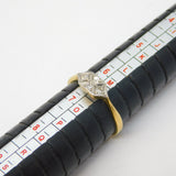 Victorian 18ct Yellow Gold & Brilliant Cut Diamond Engagement Ring Antique