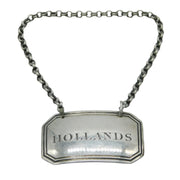 William IV Sterling Silver Hollands Gin Decanter Label Antique 1836 Birmingham