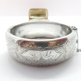 Victorian Sterling Silver Aesthetic Movement Swallows Cuff Bangle c1880 Antique