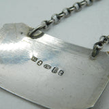 William IV Sterling Silver Hollands Gin Decanter Label Antique 1836 Birmingham