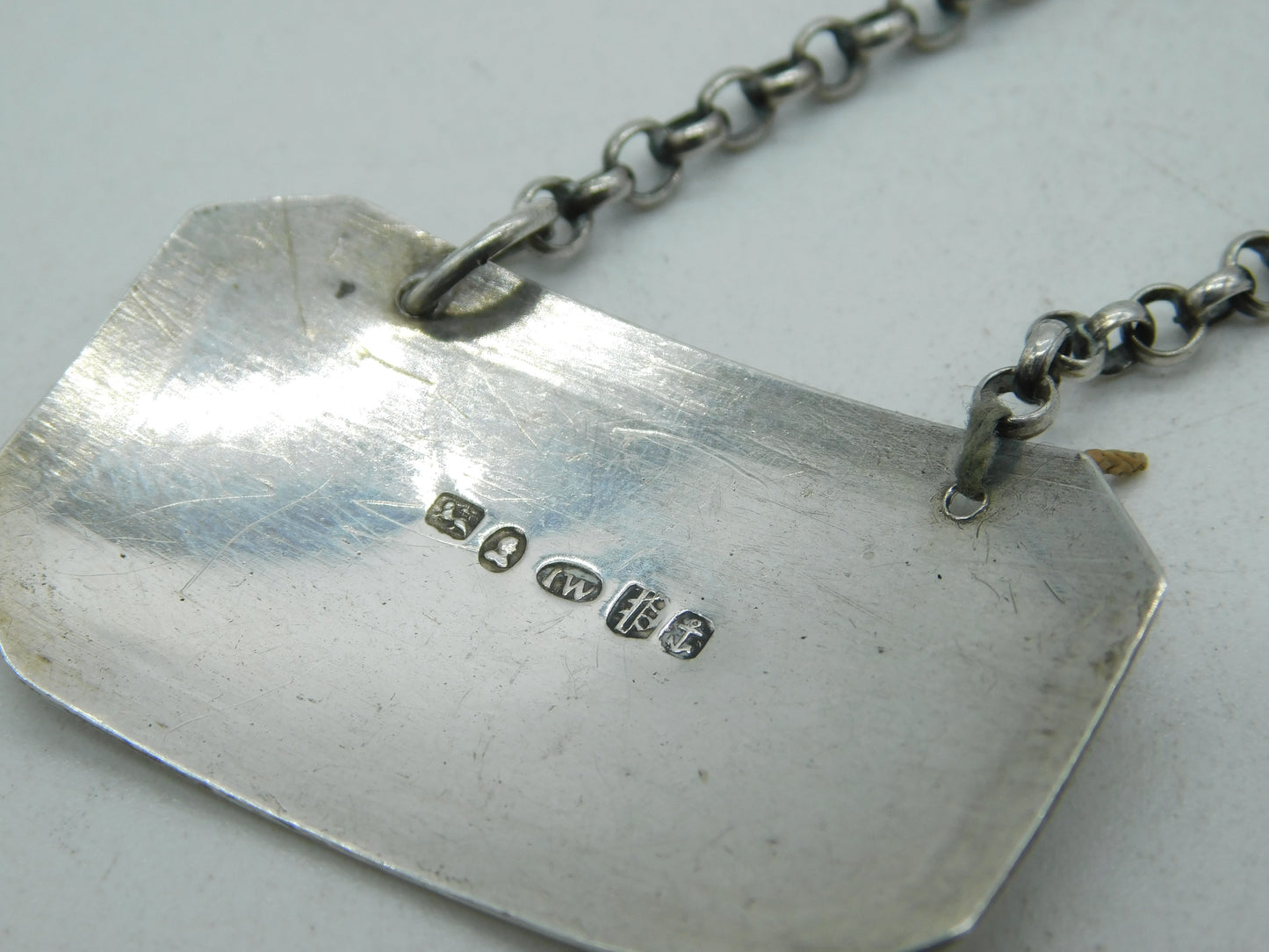 William IV Sterling Silver Hollands Gin Decanter Label Antique 1836 Birmingham
