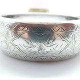 Victorian Sterling Silver Aesthetic Movement Swallows Cuff Bangle c1880 Antique