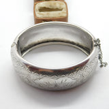 Victorian Sterling Silver Aesthetic Movement Swallows Cuff Bangle c1880 Antique