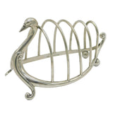 Victorian Sterling Silver Novelty Swan Form Toast Rack Antique 1899 Birmingham