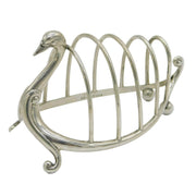 Victorian Sterling Silver Novelty Swan Form Toast Rack Antique 1899 Birmingham
