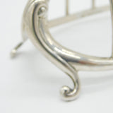 Victorian Sterling Silver Novelty Swan Form Toast Rack Antique 1899 Birmingham