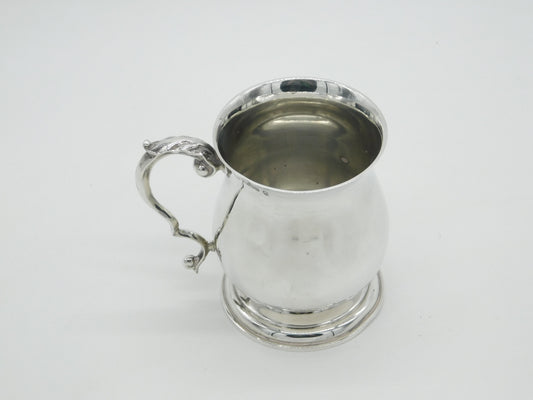 Sterling Silver Baluster Christening Mug Tankard 1977 Birmingham Vintage