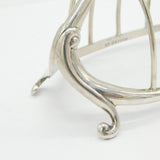 Victorian Sterling Silver Novelty Swan Form Toast Rack Antique 1899 Birmingham