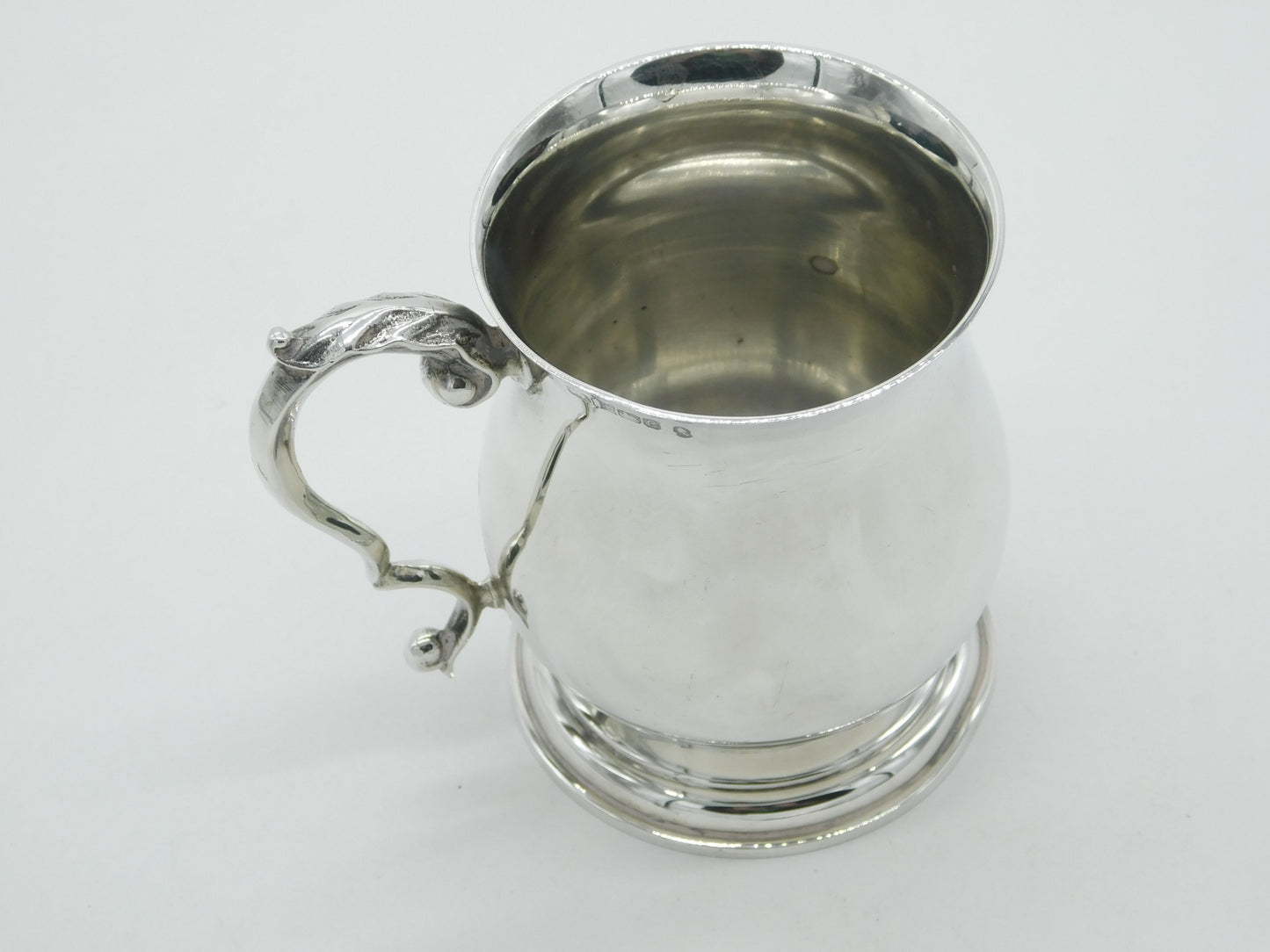 Sterling Silver Baluster Christening Mug Tankard 1977 Birmingham Vintage