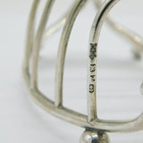 Victorian Sterling Silver Novelty Swan Form Toast Rack Antique 1899 Birmingham