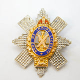 WWII 9ct White & Yellow Gold Black Watch Royal Highlanders Sweetheart Brooch