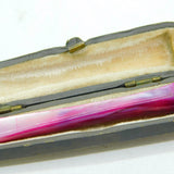 Ladies Boxed 9ct Rose Gold Pink Mother of Pearl Cigarette Holder Antique c1920