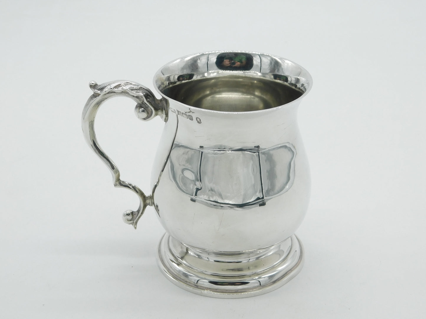 Sterling Silver Baluster Christening Mug Tankard 1977 Birmingham Vintage