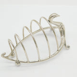 Victorian Sterling Silver Novelty Swan Form Toast Rack Antique 1899 Birmingham