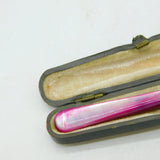 Ladies Boxed 9ct Rose Gold Pink Mother of Pearl Cigarette Holder Antique c1920