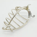 Victorian Sterling Silver Novelty Swan Form Toast Rack Antique 1899 Birmingham