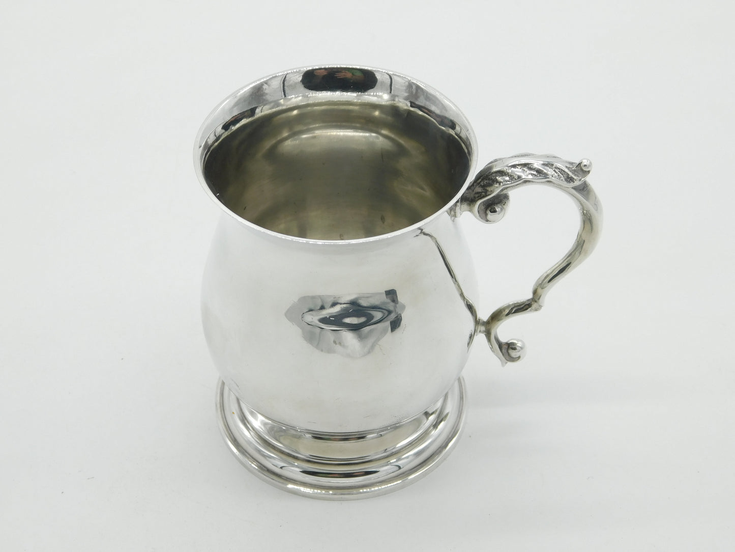 Sterling Silver Baluster Christening Mug Tankard 1977 Birmingham Vintage