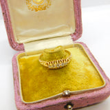 Edwardian 18ct Yellow Gold 0.3ct Five-Stone Diamond Boat Ring 1910 Birmingham