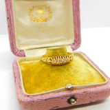 Edwardian 18ct Yellow Gold 0.3ct Five-Stone Diamond Boat Ring 1910 Birmingham