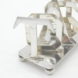 Silver Plated 'T.O.A.S.T' Spelling Toast Rack Thornhill & Co. Antique c1920 Deco