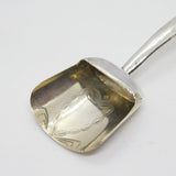 George III Sterling Silver Tea Caddy Scoop Spoon Antique 1801 Birmingham